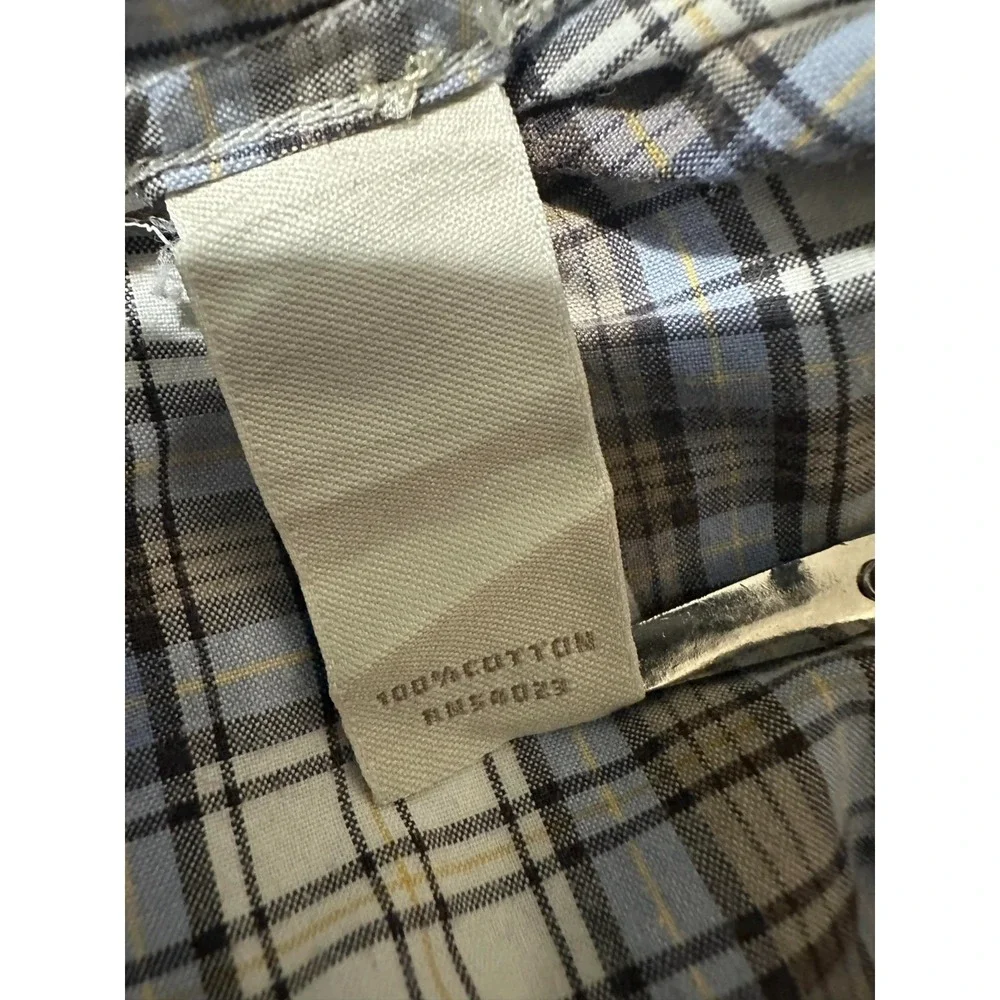 Banana Republic Classic Fit Men's M Plaid Short Sleeve Shirt‎